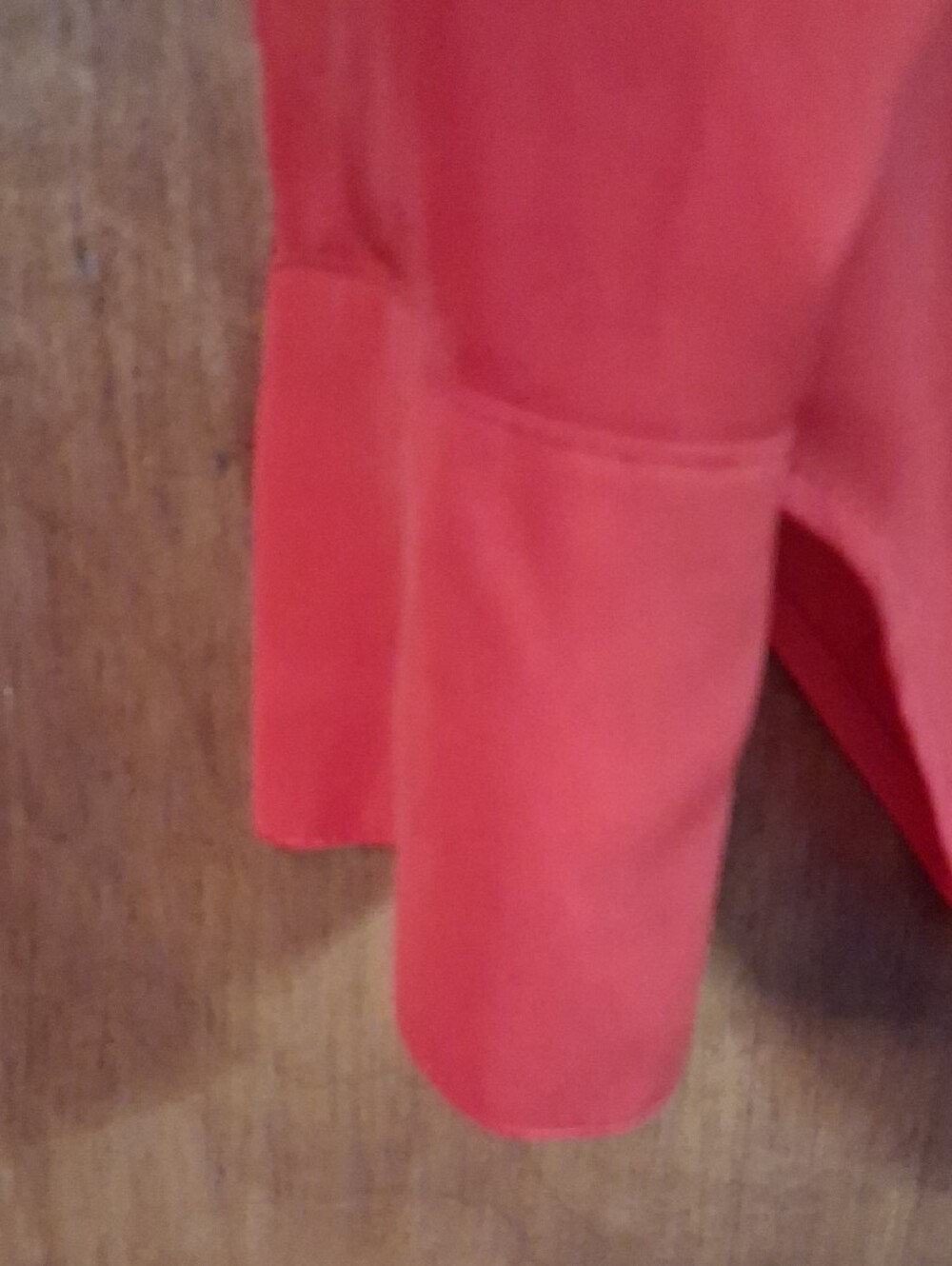 J. Crew Bright Red V-Neck Long-Sleeve Tunic - Picture 3 of 7